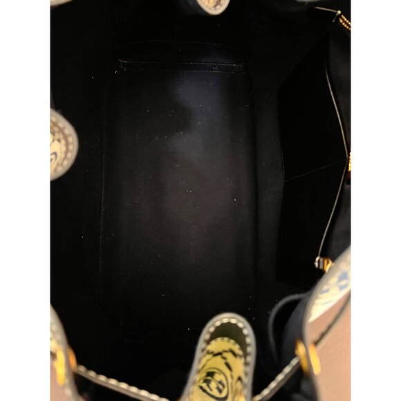 ✺ AUTHENTIC TORY BURCH BLUE AND CREAM MONOGRAM SHOULDER BAG - Picture 10 of 14